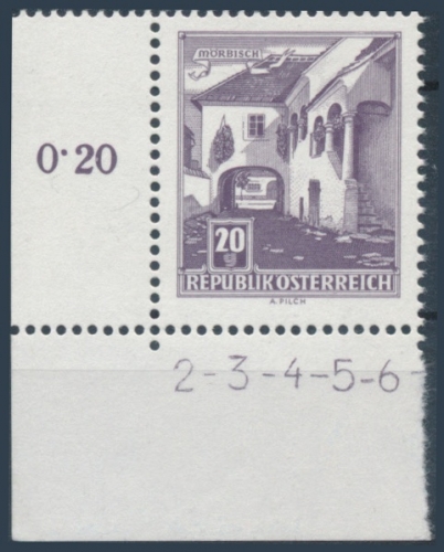 Briefmarke mit Symbolzahl(en)